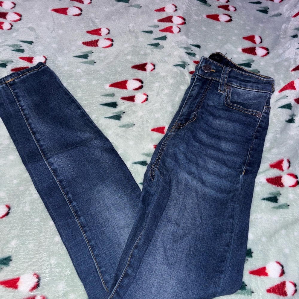 Kendall & Kylie Dark Blue Skinny Jeans